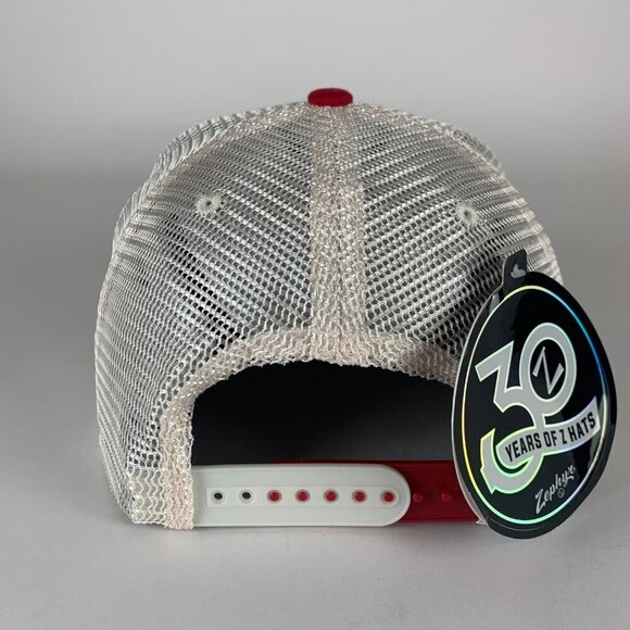 Arizona Wildcats NCAA Gray Red Beige Zephyr Snapback Trucker Hat New - Picture 3 of 5